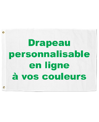 Drapeau personnalisable en ligne format 100 x 150 cm