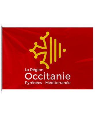 Drapeau région Occitanie 100 x 150 cm