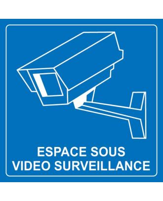 Autocollant espace sous vidéo surveillance 2