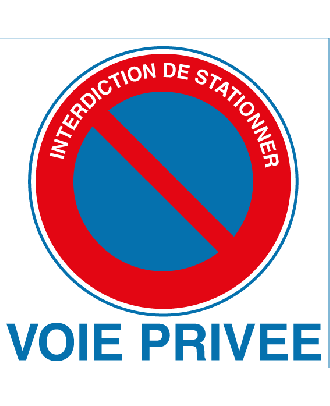 Panneau interdiction de stationner - Virages