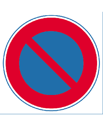 Panneau interdiction de stationner PVC