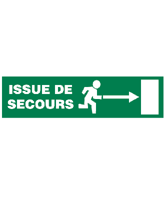 autocollant issue de secours 2