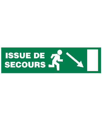 autocollant issue de secours 3