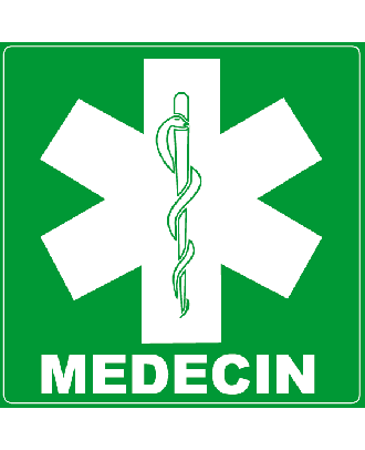 Panneau médecin alu