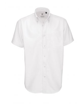 Chemise manches courtes Homme B&C Oxford blanche