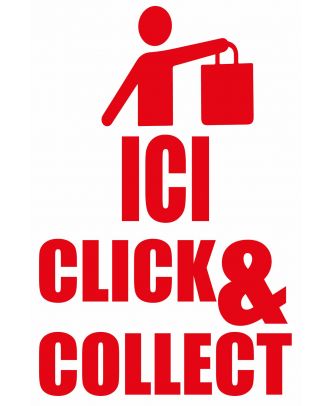 Affiche ici click & collect 40 x 60 cm