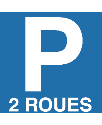 Autocollant parking 2 roues