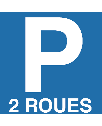 Panneau PVC parking 2 roues