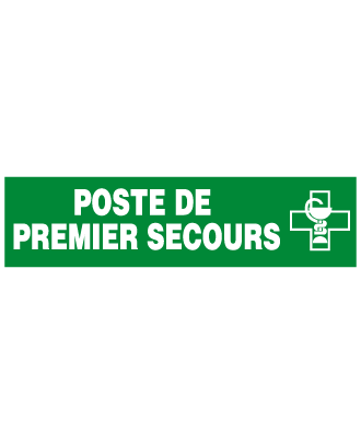 autocollant poste de premier secours