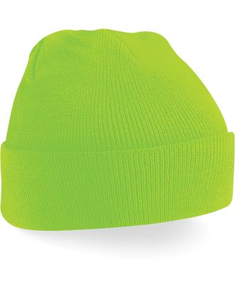 Bonnet original à revers B45 - Fluorescent Green-One Size