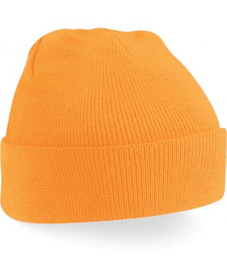Bonnet original à revers B45 - Fluorescent Orange-One Size