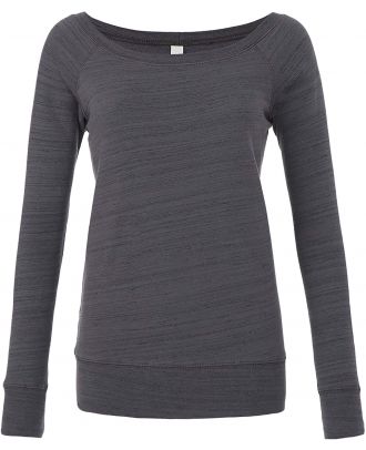 Sweat-shirt femme triblend BE7501 - Dark Grey Marble