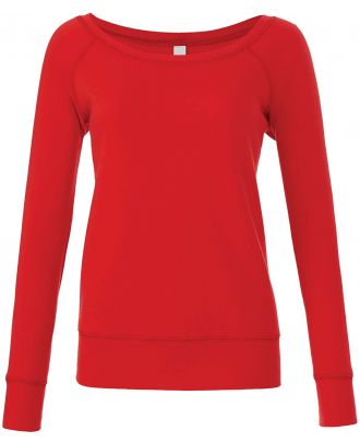 Sweat-shirt femme triblend BE7501 - Dark Red Triblend
