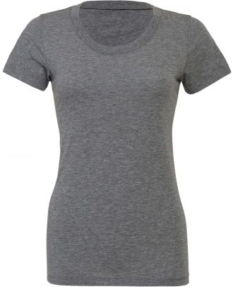 T-shirt femme triblend col rond BE8413 - Grey Triblend