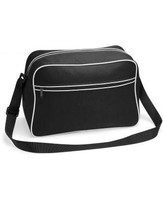 Sac bandoulière Rétro BG14 - Black / White