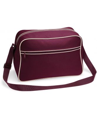 Sac bandoulière Rétro BG14 - Burgundy / Sand