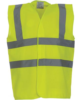 Hi vis top bodywarmer yellow