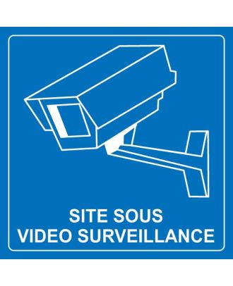 Autocollant site sous vidéo surveillance 2