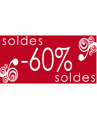 soldes -60 % baroque 60 x 30 cm