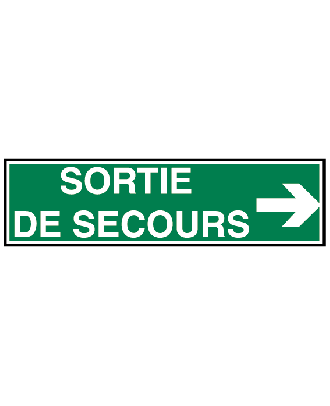 autocollant sortie de secours 1