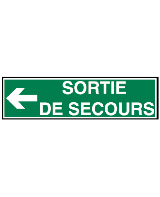 autocollant sortie de secours 2