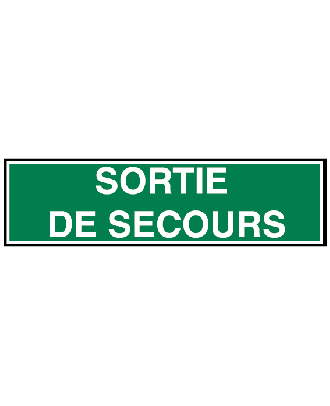 autocollant sortie de secours 3