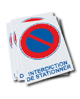 Autocollant stationnement interdit propriété privée - Sticker Communication